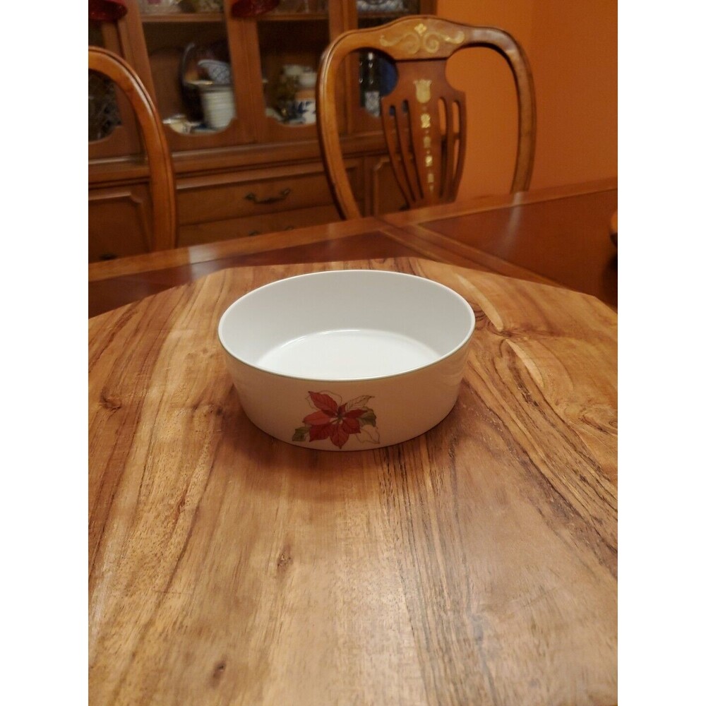 Block Poinsettia Cereal Bowl 35696